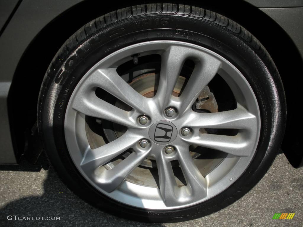 2007 Civic Si Sedan - Galaxy Gray Metallic / Black photo #19