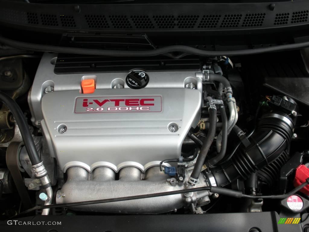 2007 Civic Si Sedan - Galaxy Gray Metallic / Black photo #20