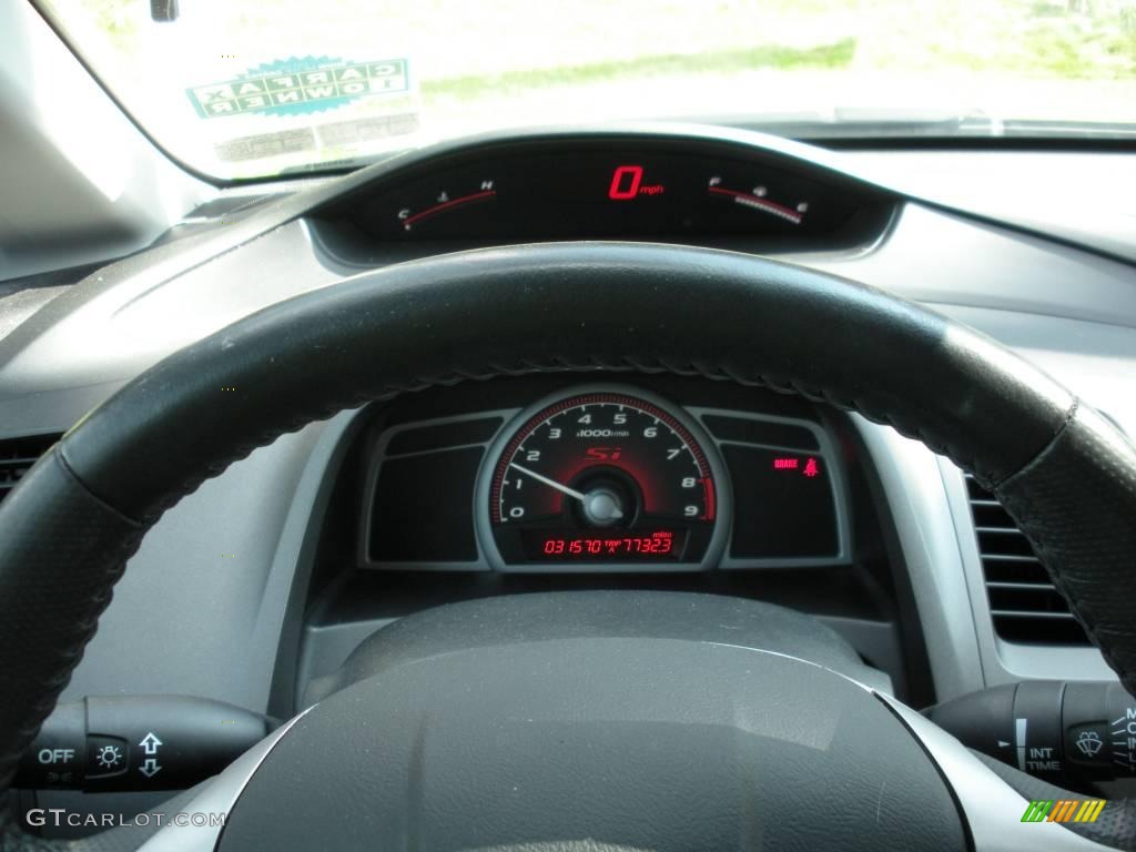 2007 Civic Si Sedan - Galaxy Gray Metallic / Black photo #21