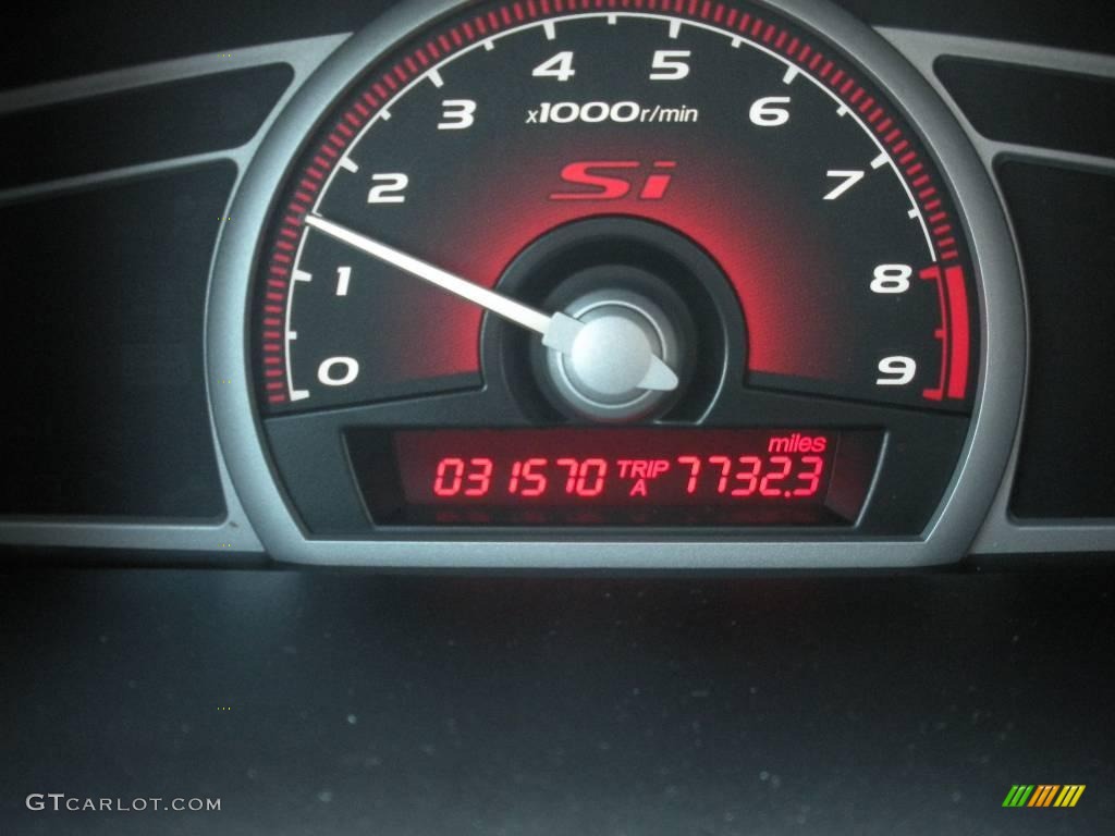 2007 Civic Si Sedan - Galaxy Gray Metallic / Black photo #22