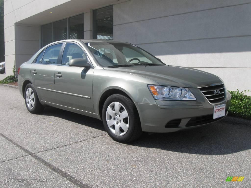 2009 Sonata GLS - Natural Khaki Green / Camel photo #1