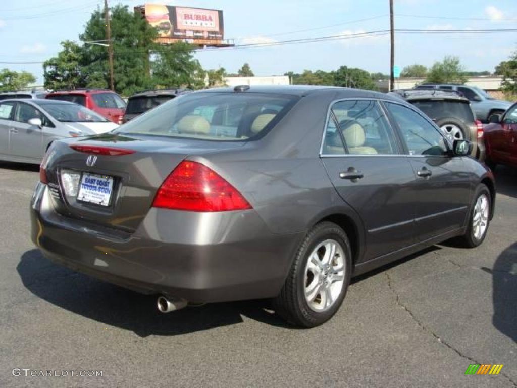 2007 Accord EX-L Sedan - Carbon Bronze Pearl / Ivory photo #3