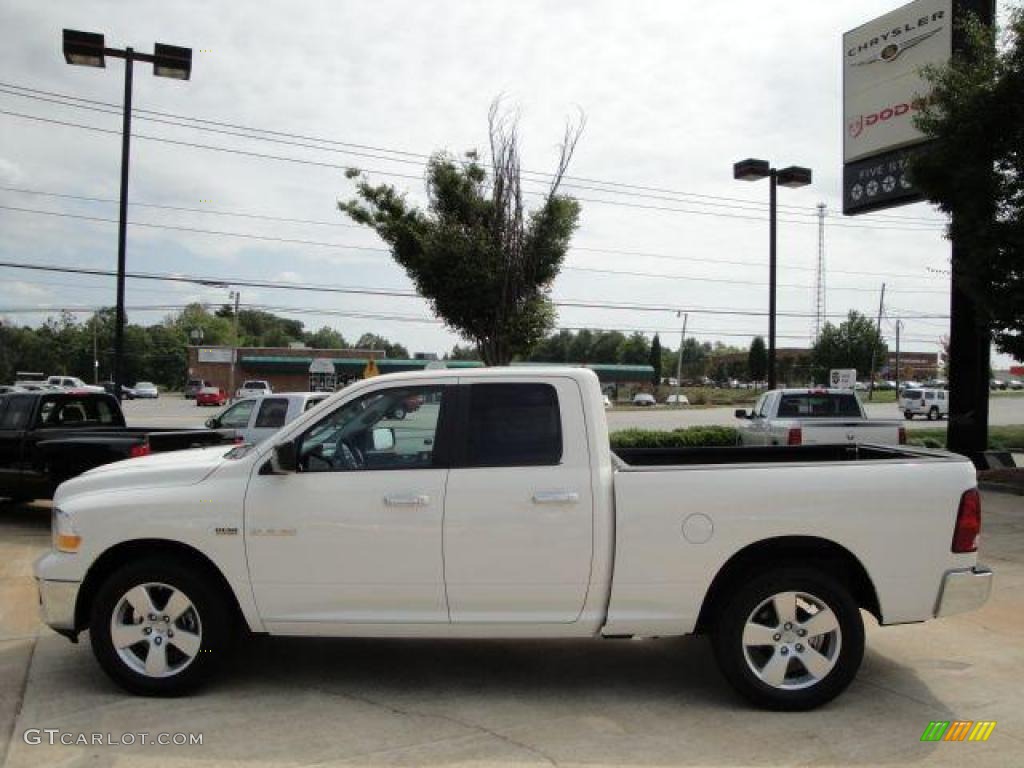 2009 Ram 1500 SLT Quad Cab - Stone White / Dark Slate/Medium Graystone photo #5