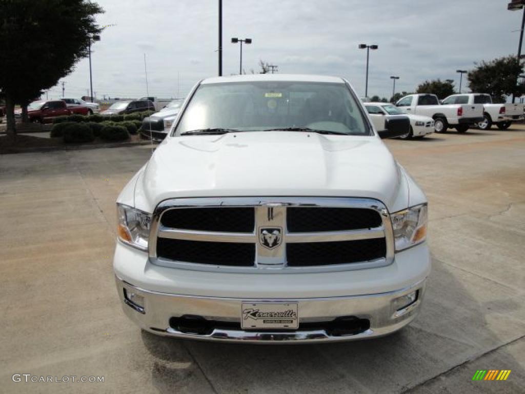 2009 Ram 1500 SLT Quad Cab - Stone White / Dark Slate/Medium Graystone photo #7