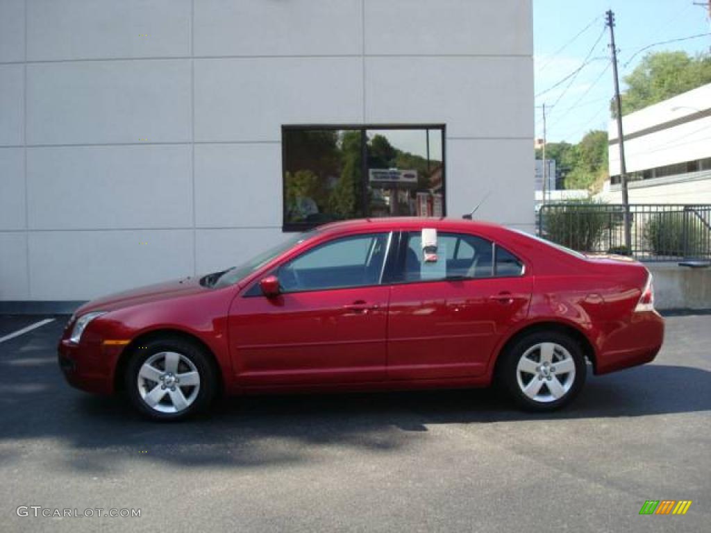 2008 Fusion SE - Redfire Metallic / Charcoal Black photo #1