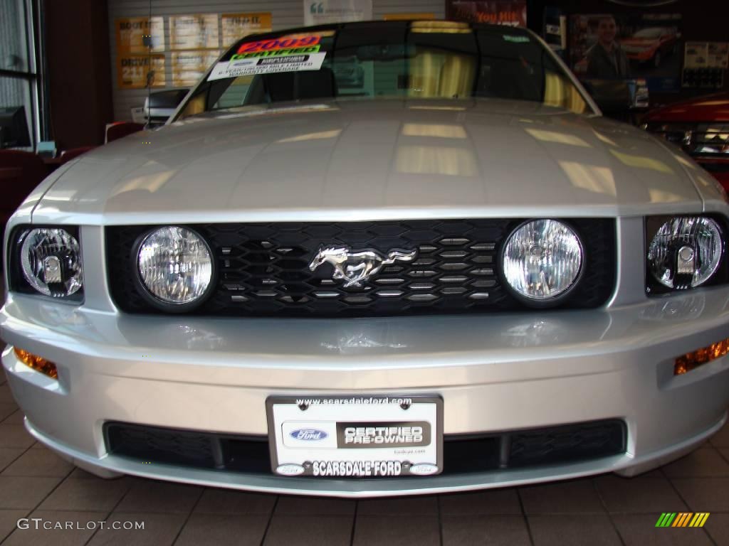 Brilliant Silver Metallic Ford Mustang