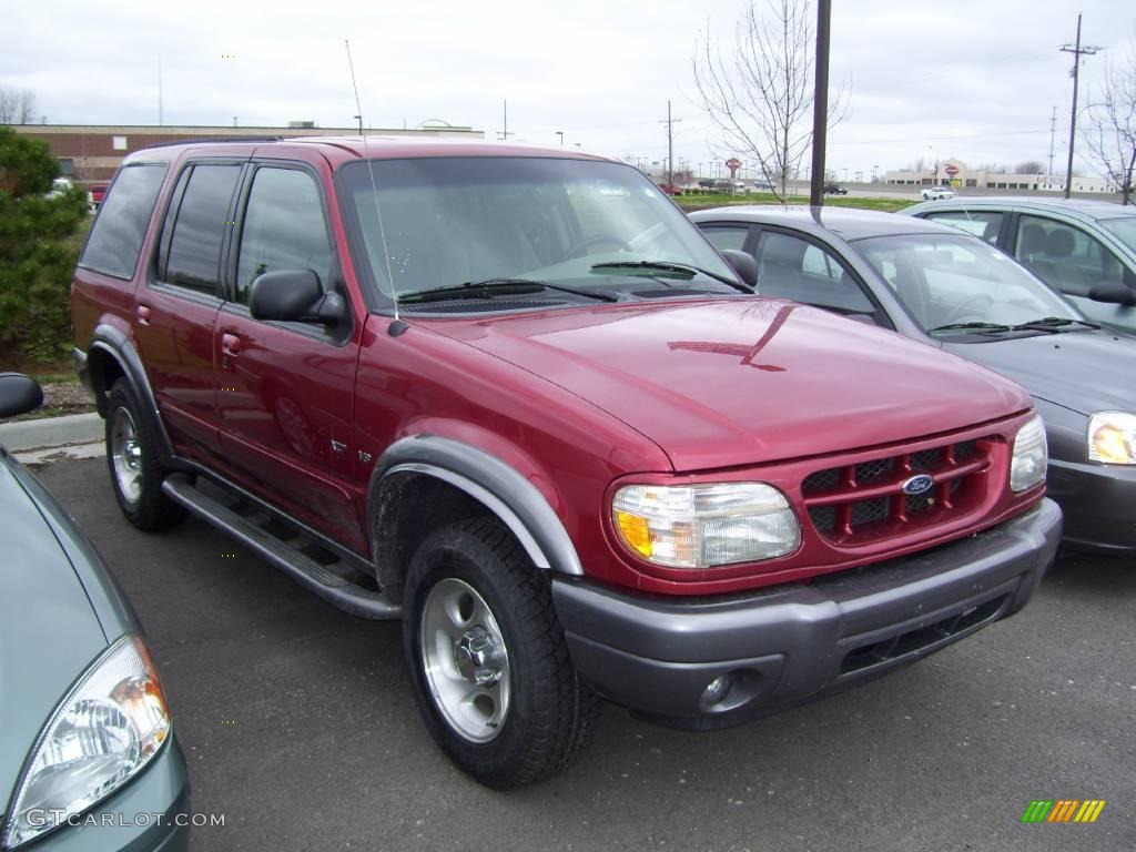 2001 Explorer XLT - Toreador Red Metallic / Dark Graphite photo #1