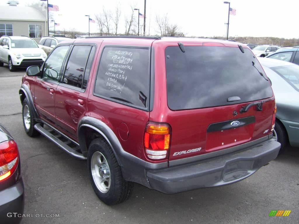 2001 Explorer XLT - Toreador Red Metallic / Dark Graphite photo #4