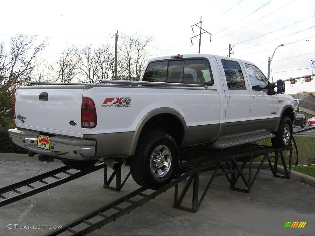 2003 F250 Super Duty King Ranch Crew Cab 4x4 - Oxford White / Castano Brown photo #5