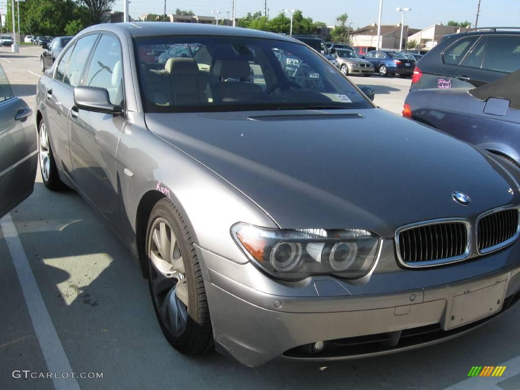 2004 7 Series 745i Sedan - Sterling Grey Metallic / Dark Beige/Beige III photo #3