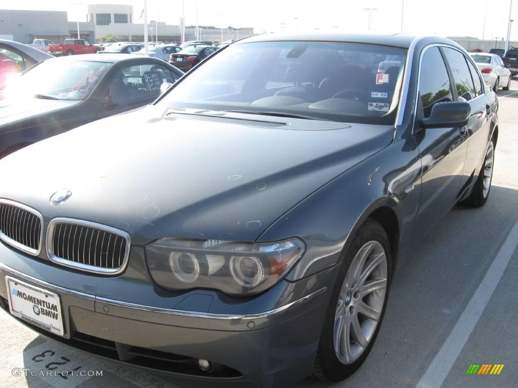 2004 7 Series 745Li Sedan - Titanium Grey Metallic / Black/Black photo #1