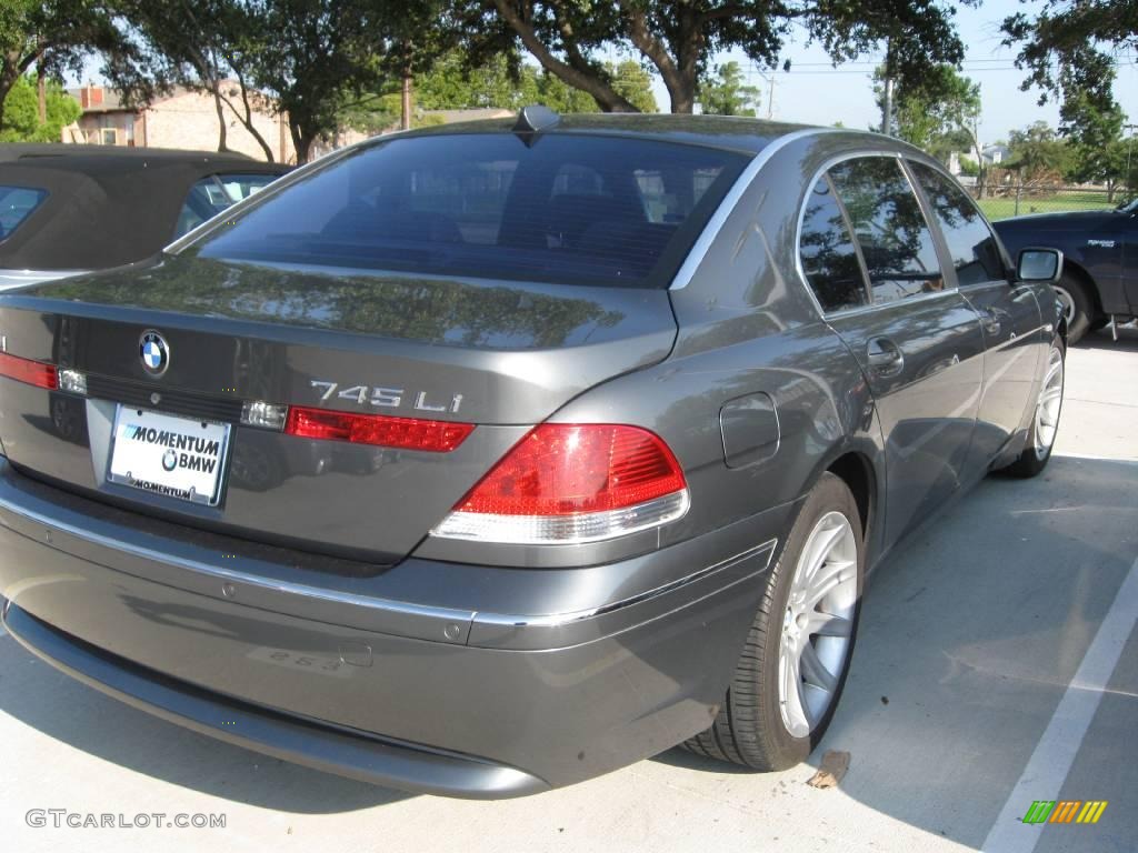 2004 7 Series 745Li Sedan - Titanium Grey Metallic / Black/Black photo #4