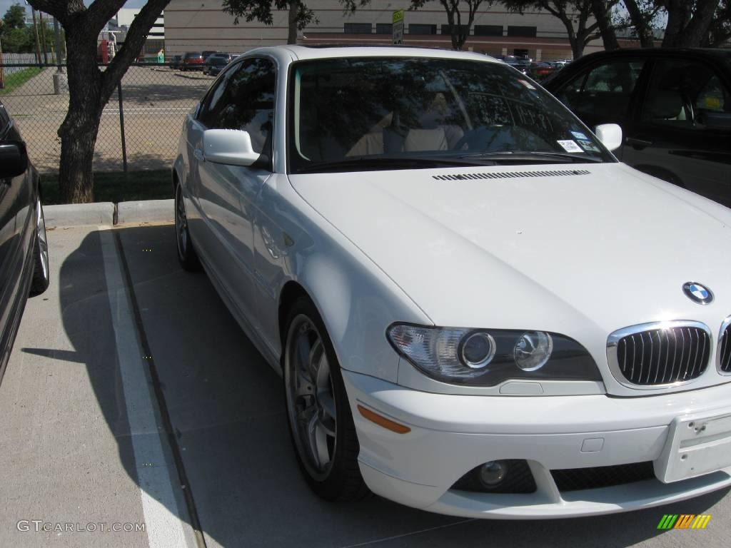 2004 3 Series 330i Coupe - Alpine White / Black photo #3