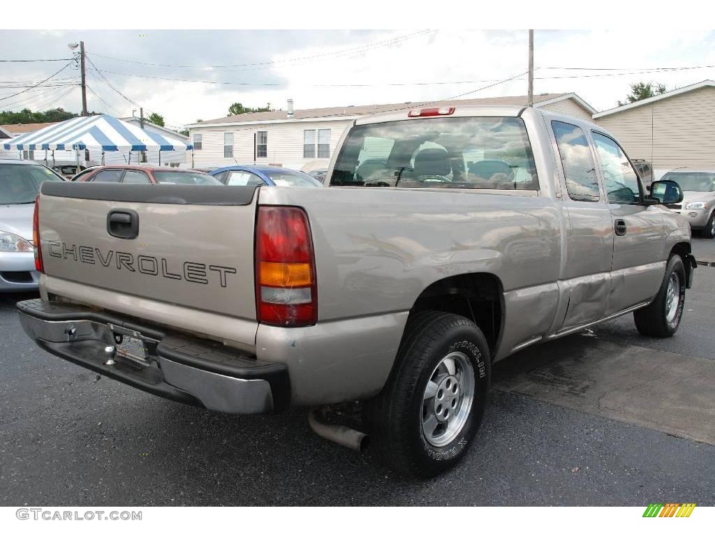 2002 Silverado 1500 Extended Cab - Light Pewter Metallic / Graphite Gray photo #7