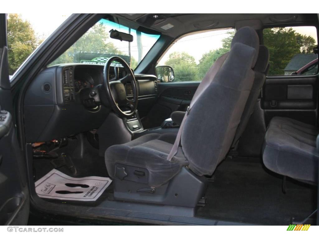 2002 Silverado 1500 LS Extended Cab 4x4 - Forest Green Metallic / Graphite Gray photo #12