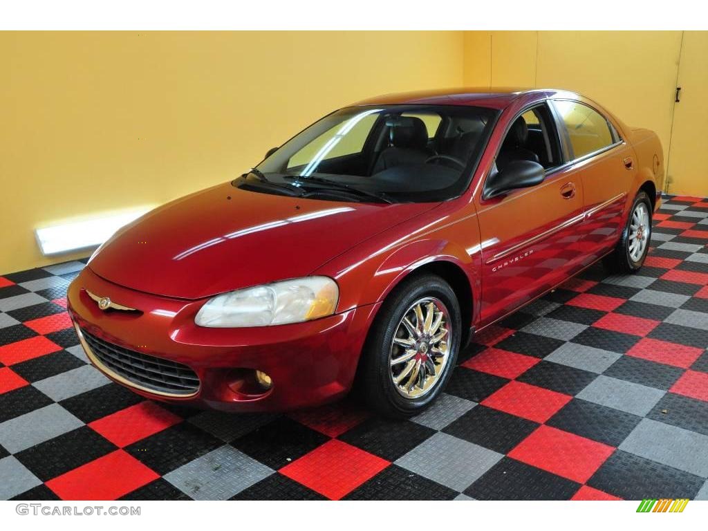 2001 Sebring LXi Sedan - Dark Garnet Red Pearlcoat / Dark Slate Gray photo #21