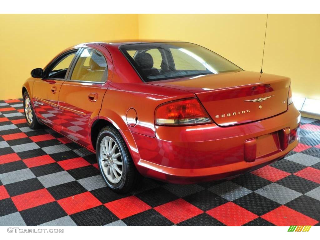 2001 Sebring LXi Sedan - Dark Garnet Red Pearlcoat / Dark Slate Gray photo #22