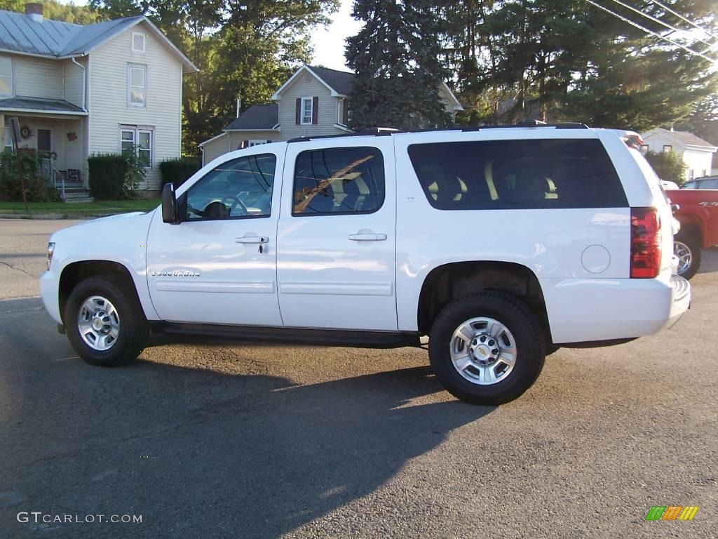 2009 Suburban LT 2500 4x4 - Summit White / Light Titanium/Dark Titanium photo #4