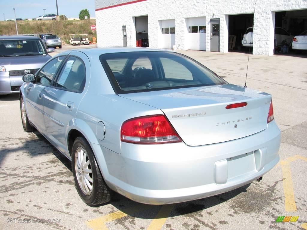 2002 Sebring LXi Sedan - Sterling Blue Satin Glow / Dark Slate Gray photo #4