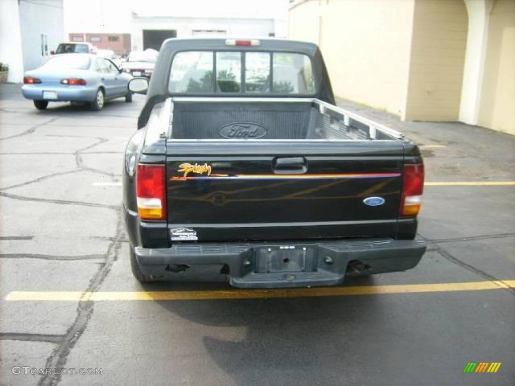1993 Ranger Splash Regular Cab - Raven Black / Grey photo #6