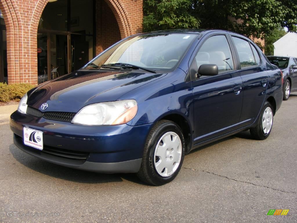 2002 ECHO Sedan - Indigo Ink Pearl / Warm Gray photo #1