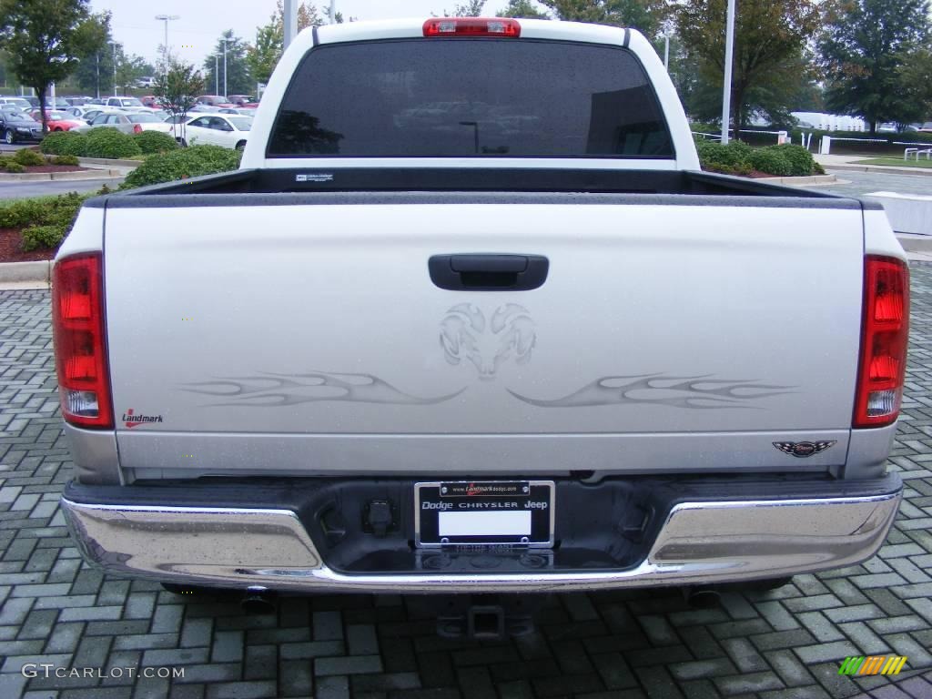 2005 Ram 1500 SLT Quad Cab - Bright Silver Metallic / Taupe photo #4