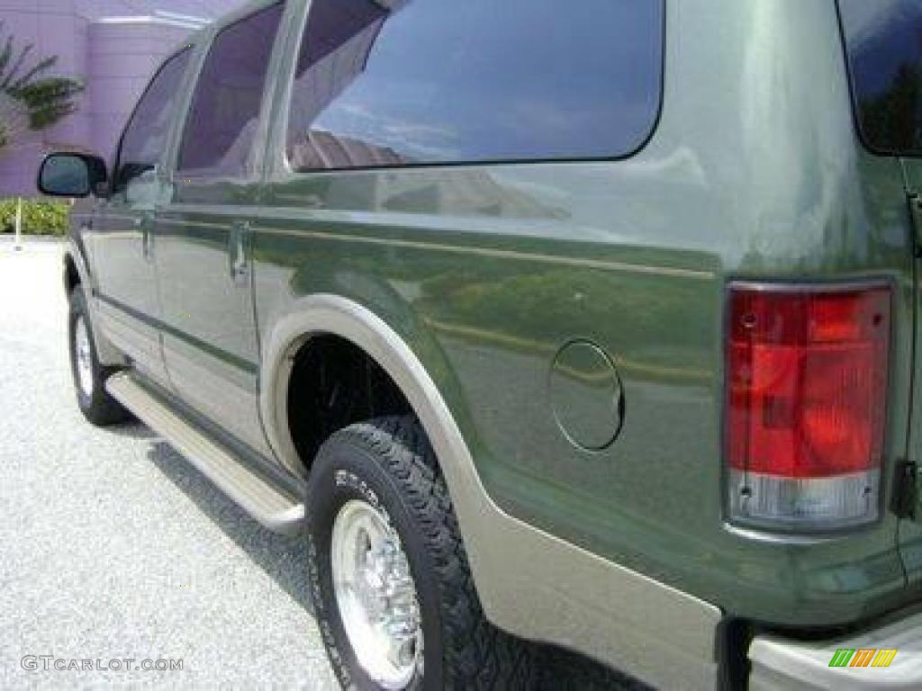 2004 Excursion Eddie Bauer 4x4 - Estate Green Metallic / Medium Parchment photo #2