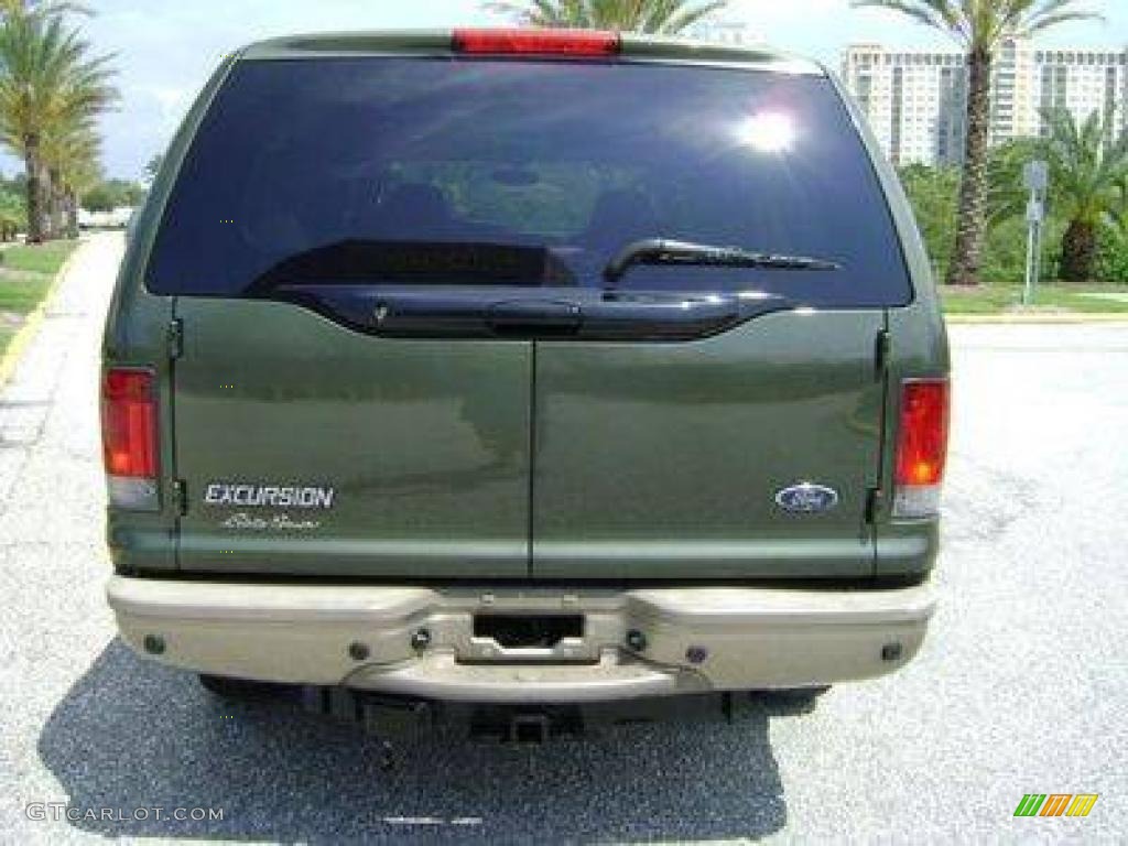 2004 Excursion Eddie Bauer 4x4 - Estate Green Metallic / Medium Parchment photo #12