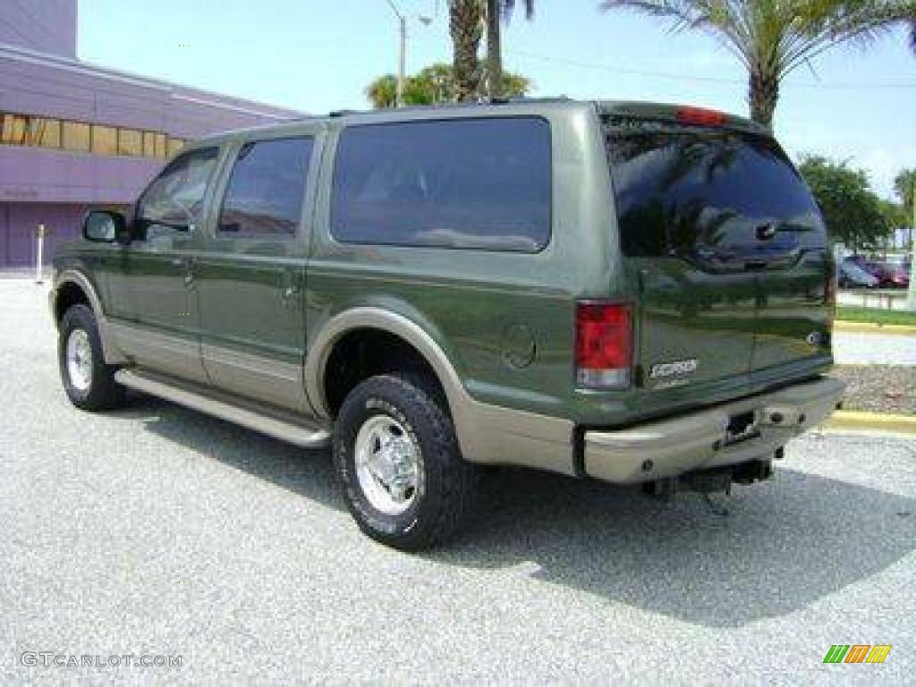 2004 Excursion Eddie Bauer 4x4 - Estate Green Metallic / Medium Parchment photo #23