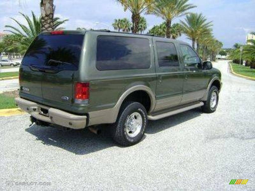 2004 Excursion Eddie Bauer 4x4 - Estate Green Metallic / Medium Parchment photo #24