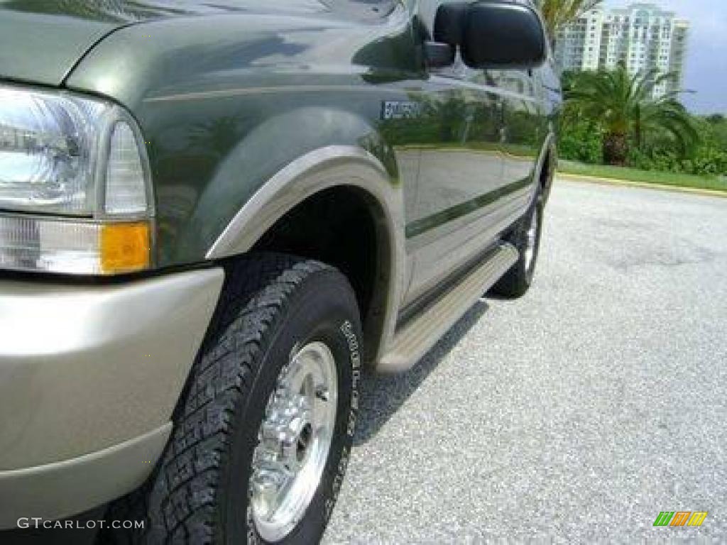 2004 Excursion Eddie Bauer 4x4 - Estate Green Metallic / Medium Parchment photo #26