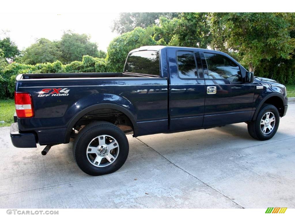 2004 F150 FX4 SuperCab 4x4 - True Blue Metallic / Black/Medium Flint photo #8
