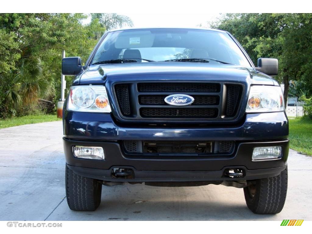2004 F150 FX4 SuperCab 4x4 - True Blue Metallic / Black/Medium Flint photo #11