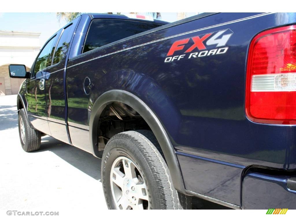 2004 F150 FX4 SuperCab 4x4 - True Blue Metallic / Black/Medium Flint photo #16