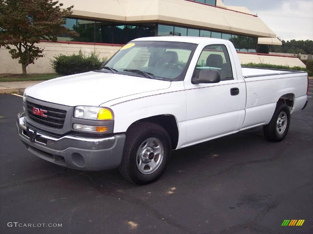 2003 Sierra 1500 Regular Cab - Summit White / Dark Pewter photo #2