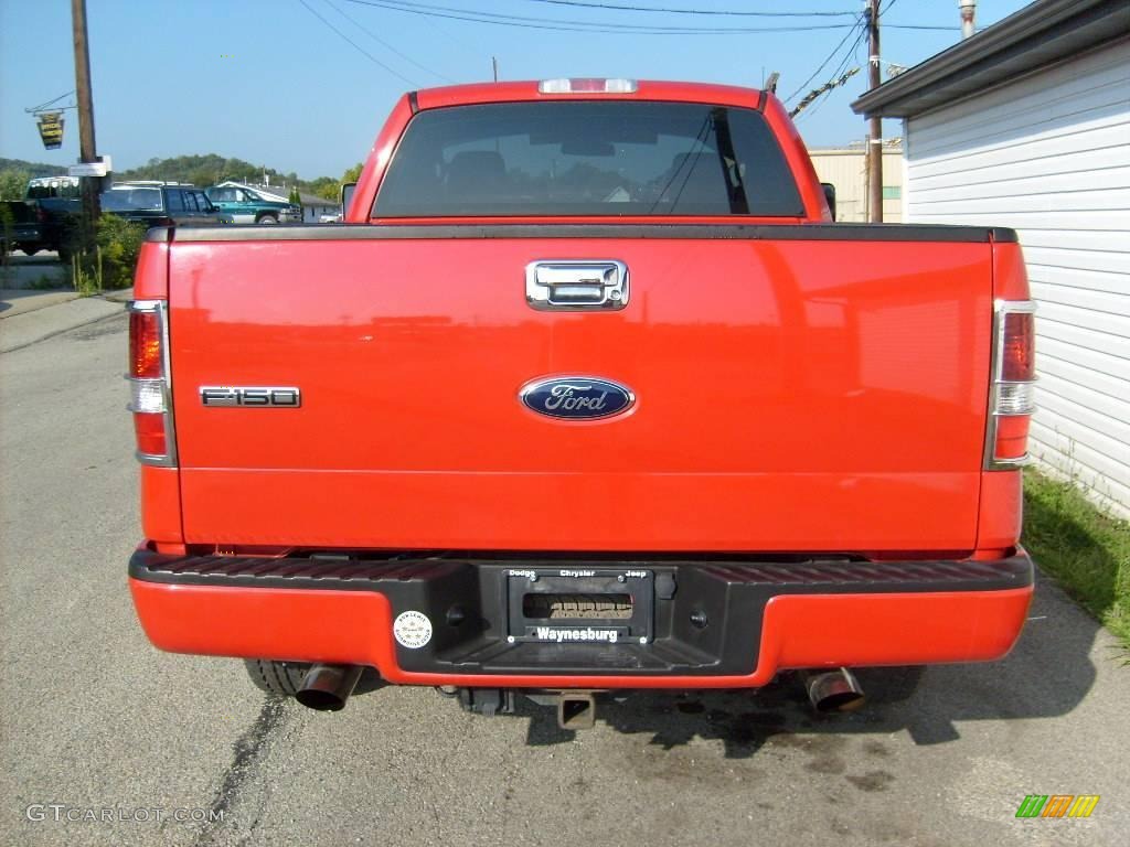 2006 F150 STX Regular Cab 4x4 - Bright Red / Medium Flint photo #4