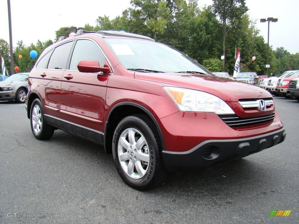 2007 CR-V EX-L 4WD - Tango Red Pearl / Gray photo #1