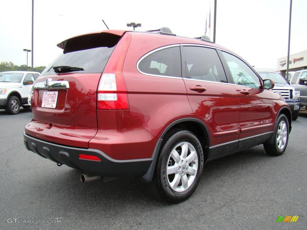 2007 CR-V EX-L 4WD - Tango Red Pearl / Gray photo #3