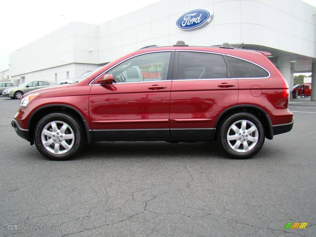 2007 CR-V EX-L 4WD - Tango Red Pearl / Gray photo #5