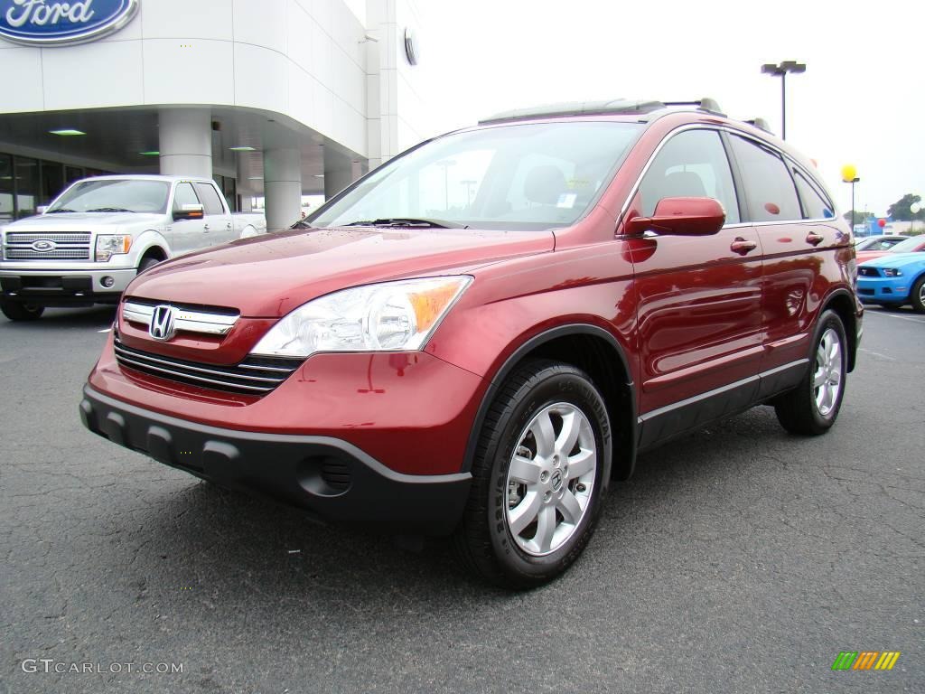 2007 CR-V EX-L 4WD - Tango Red Pearl / Gray photo #6