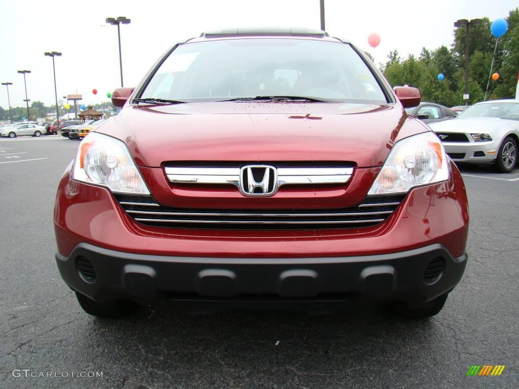 2007 CR-V EX-L 4WD - Tango Red Pearl / Gray photo #7
