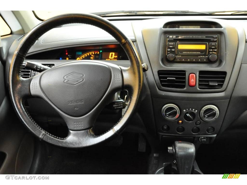 2003 Aerio S Sedan - Catseye Blue Metallic / Black photo #19