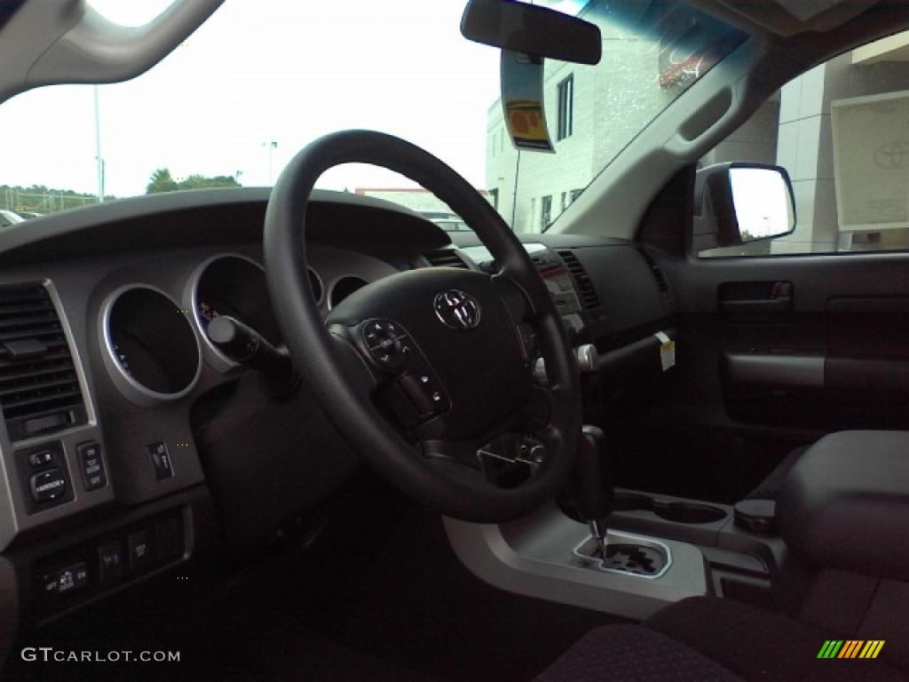 2010 Tundra TRD Double Cab 4x4 - Slate Gray Metallic / Graphite Gray photo #16