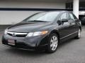 2008 Nighthawk Black Pearl Honda Civic LX Sedan  photo #1