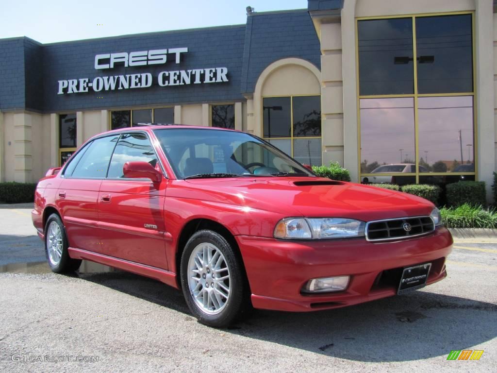 1998 Legacy GT Limited Sedan - Rio Red / Black photo #1