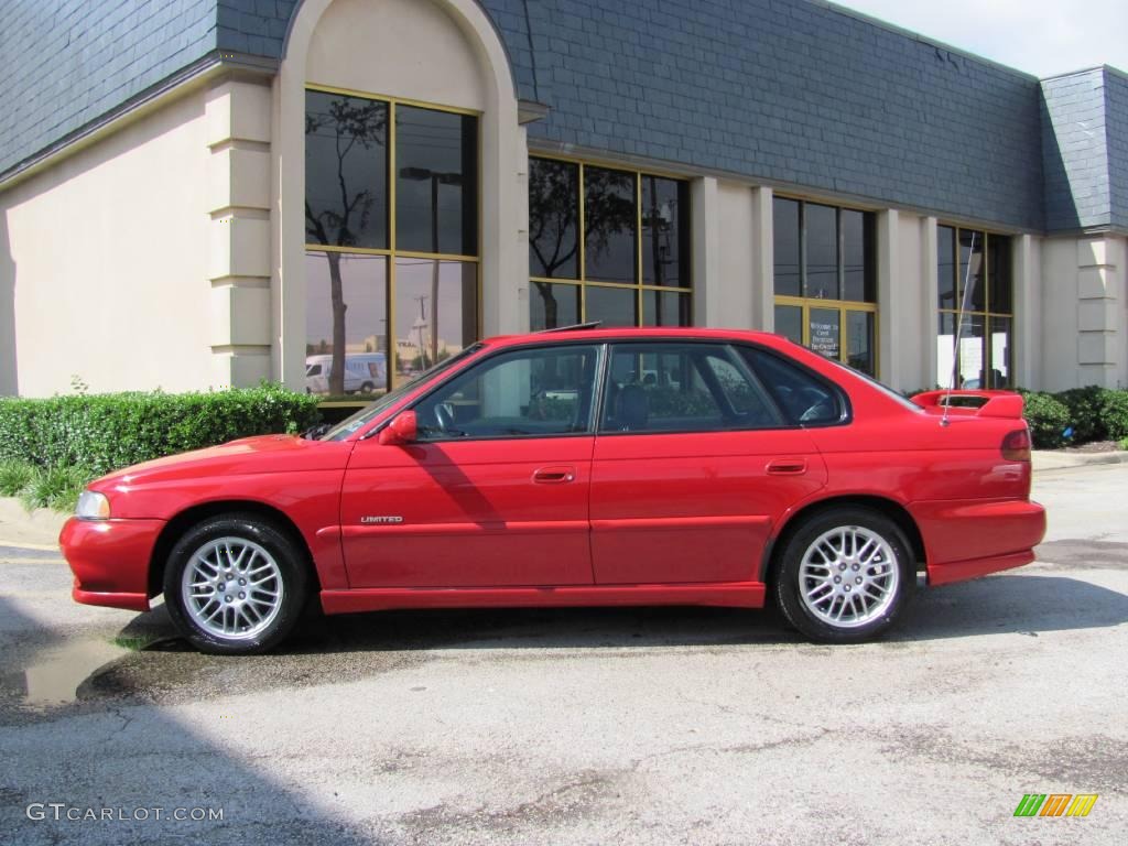 1998 Legacy GT Limited Sedan - Rio Red / Black photo #4