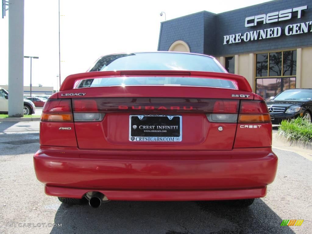 1998 Legacy GT Limited Sedan - Rio Red / Black photo #6