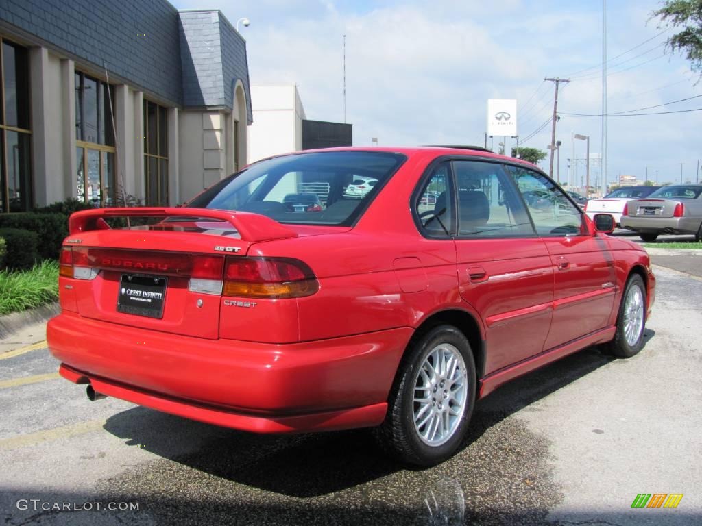 1998 Legacy GT Limited Sedan - Rio Red / Black photo #7