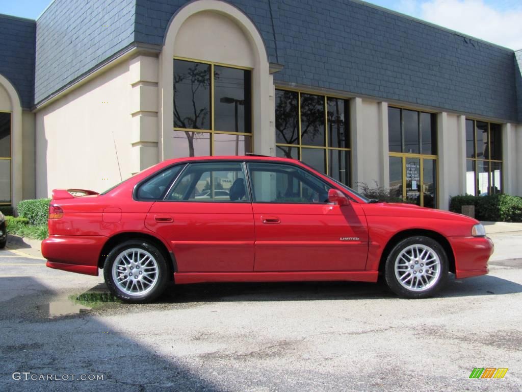 1998 Legacy GT Limited Sedan - Rio Red / Black photo #8