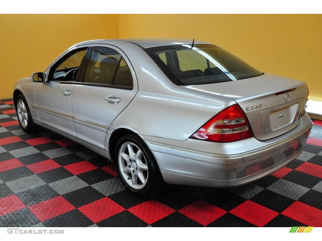 2001 C 240 Sedan - Brilliant Silver Metallic / Charcoal Black photo #4